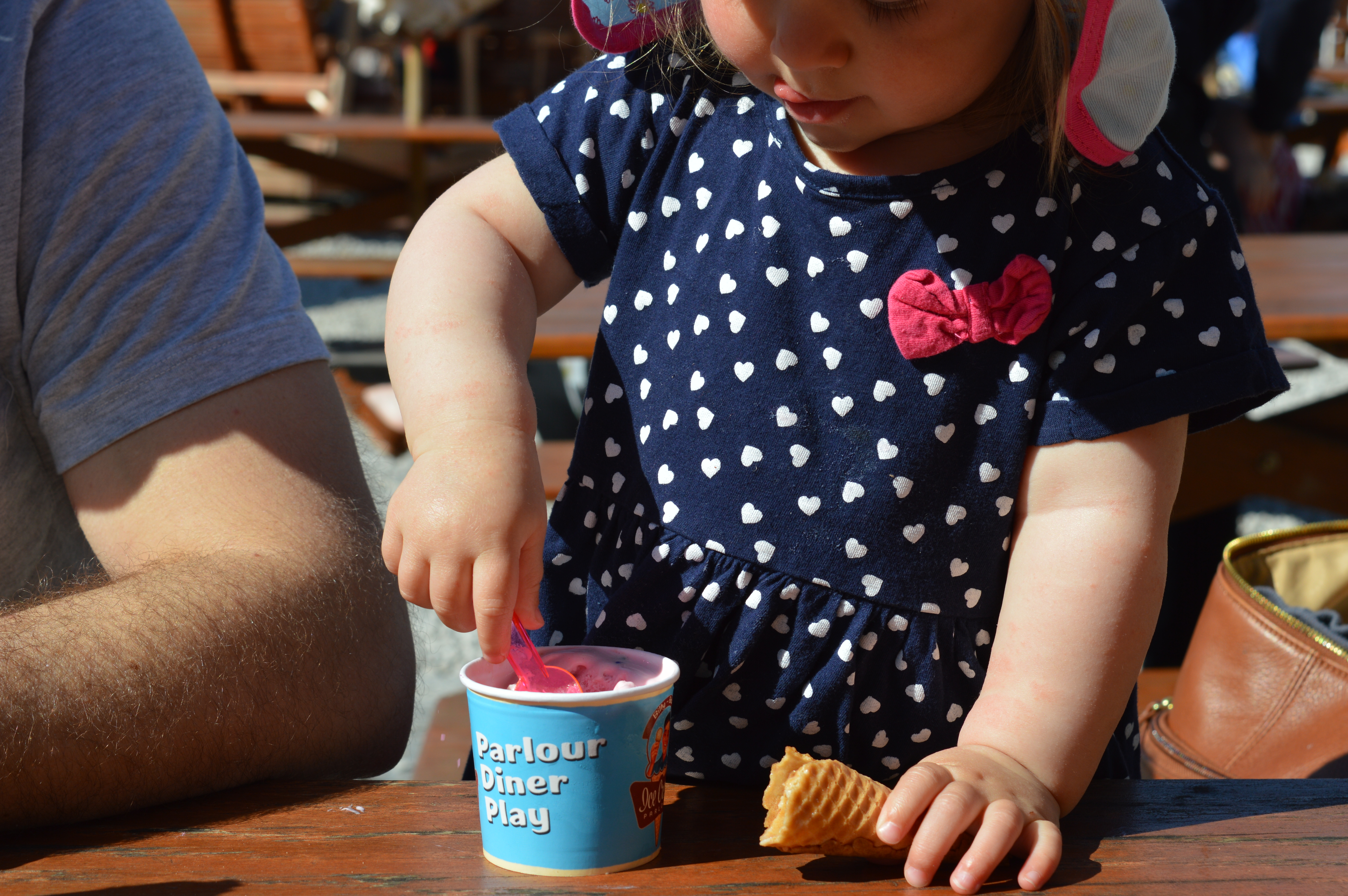 Ice creams at Billy Bob's ice cream parlour There We Go