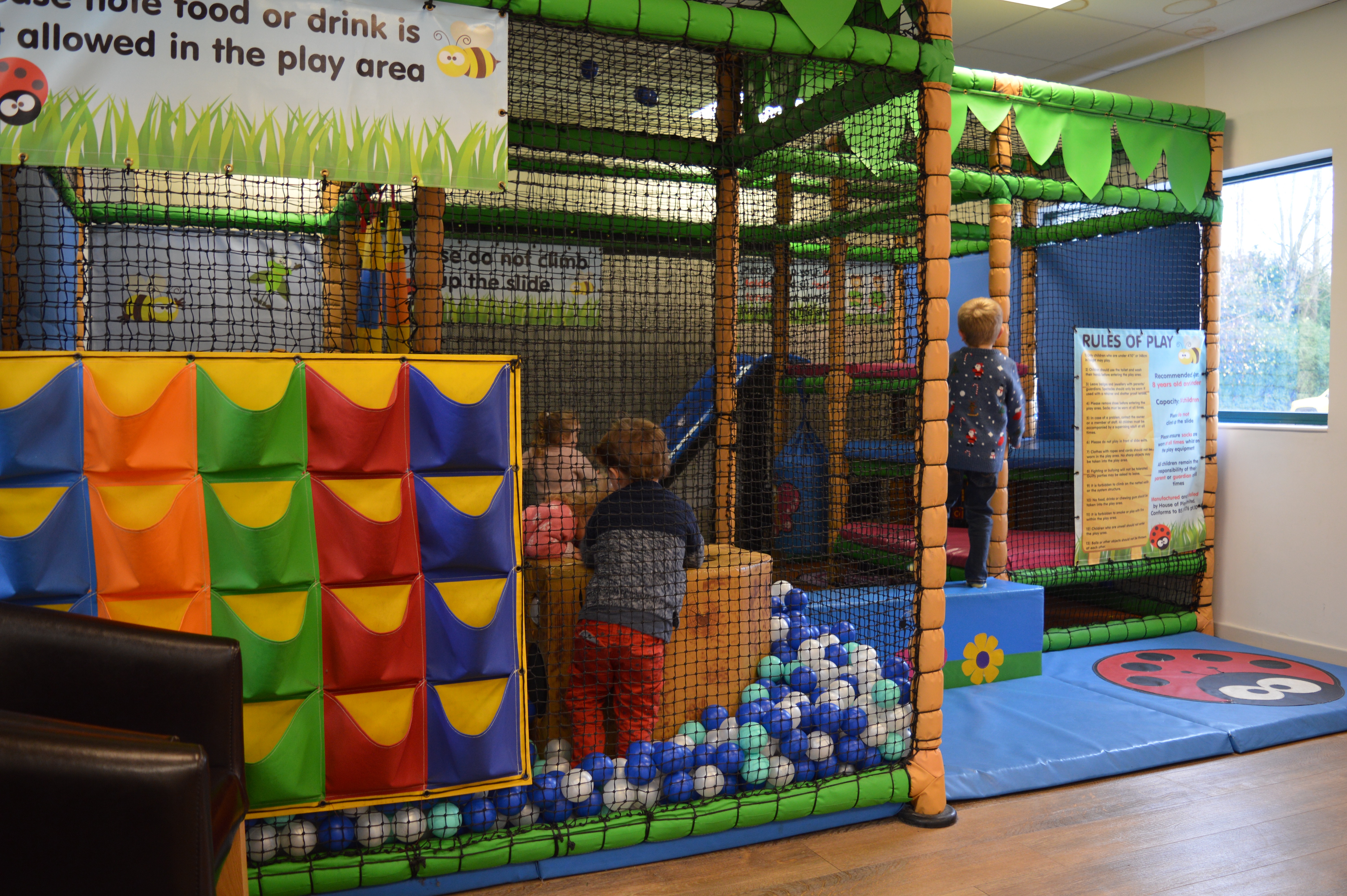 The soft play area at Wyevale Woburn Sands There We Go
